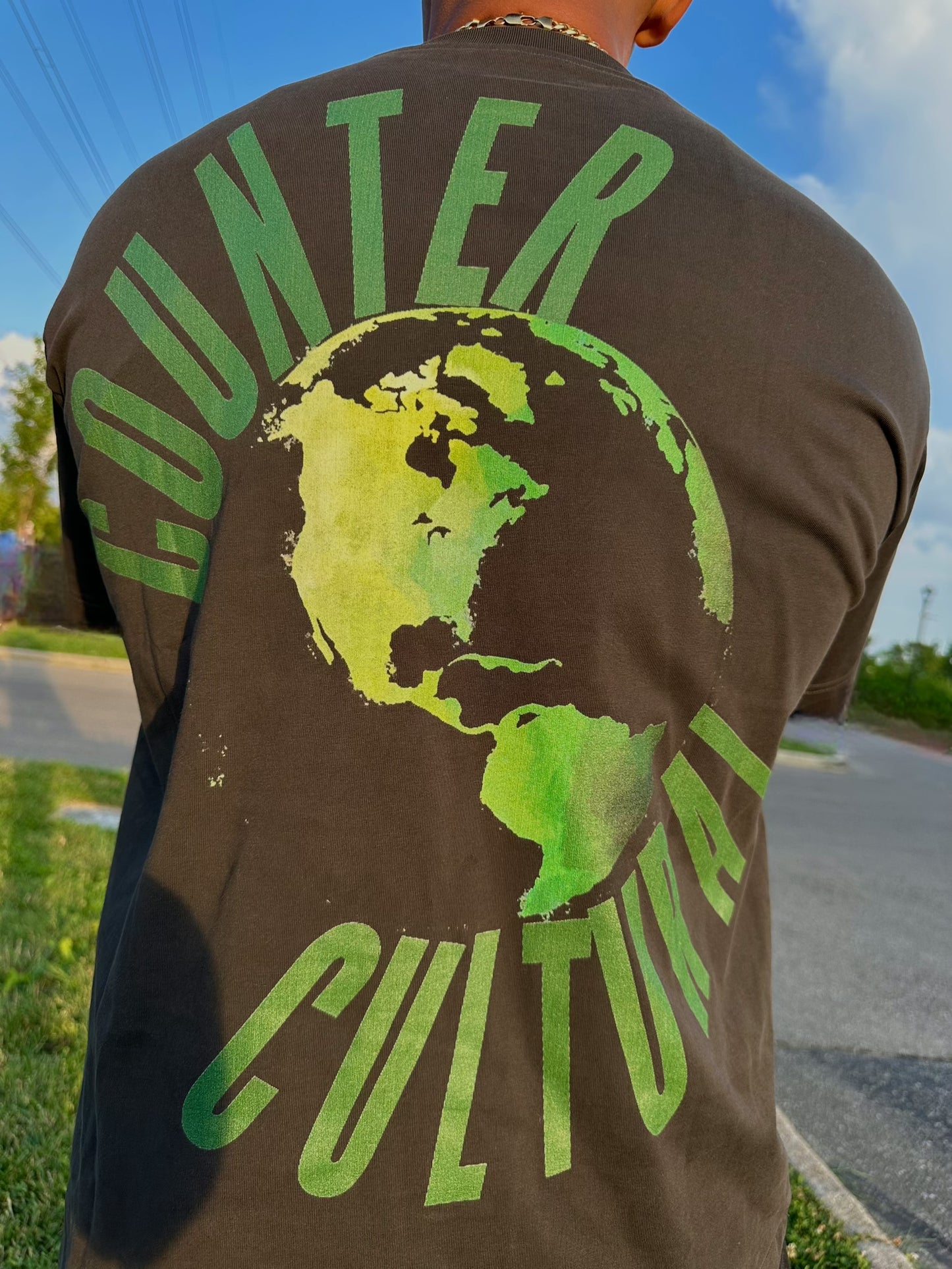 UNISEX Black Drop Shoulder Tee – "Kingdom Over Culture" - Green