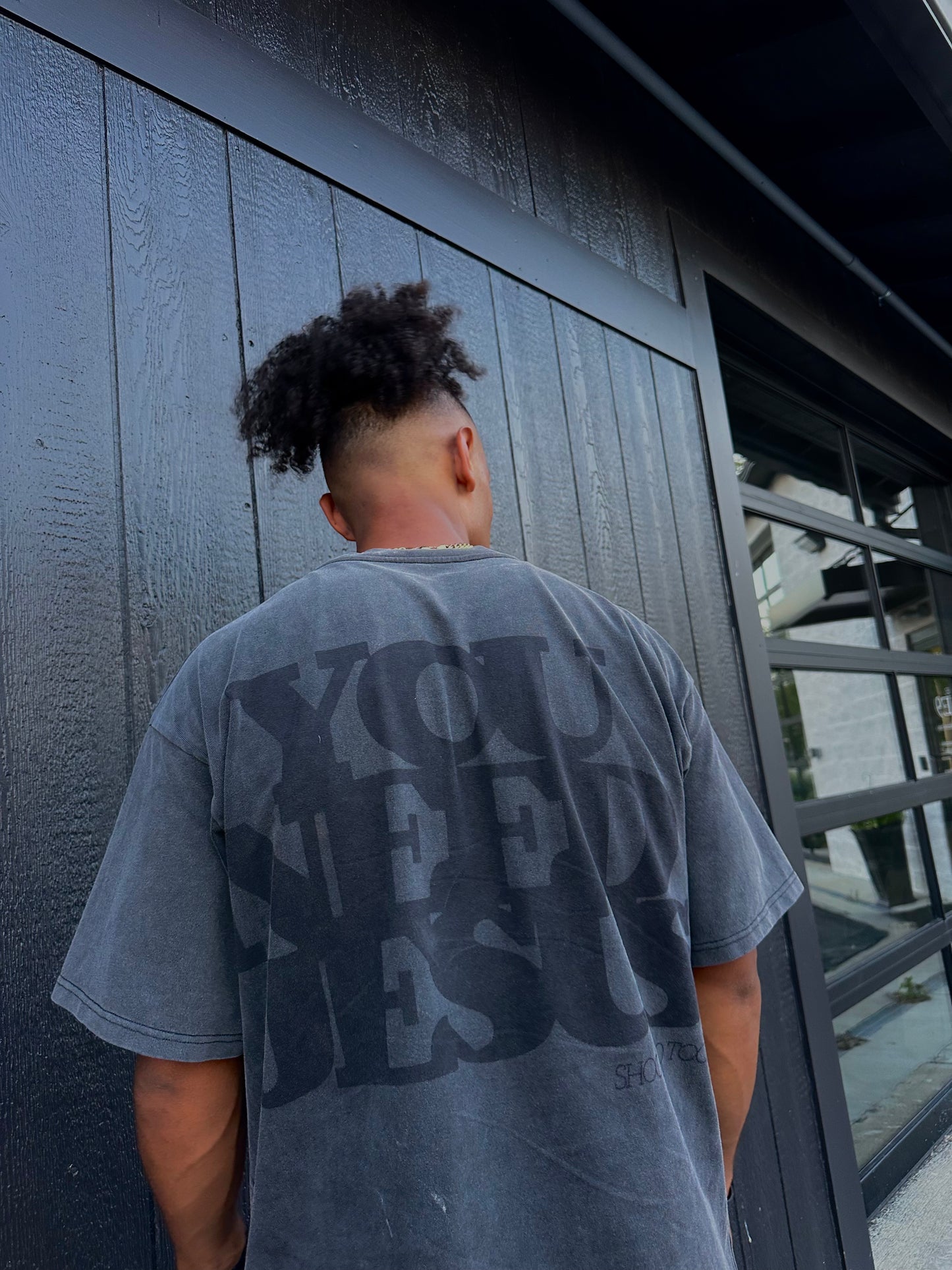 UNISEX YOU NEED JESUS Vintage Washed Out Tee