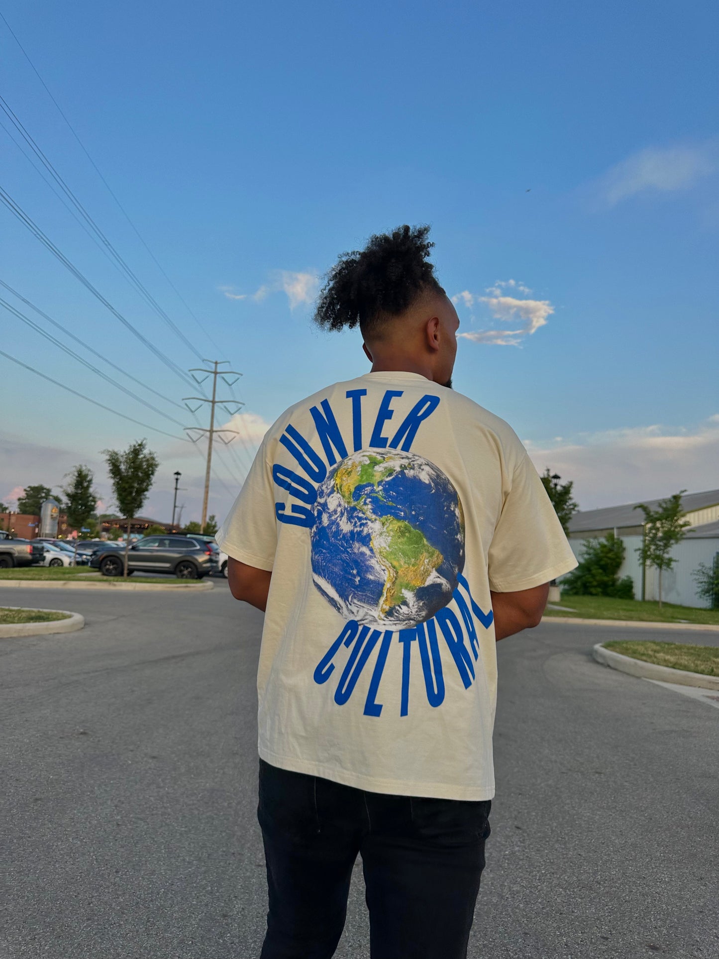 UNISEX Light Beige Drop Shoulder Tee – "Kingdom Over Culture"